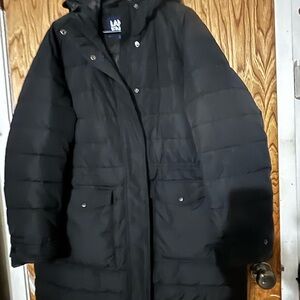 Lands' End Women's Classic Black Puffer Jacket